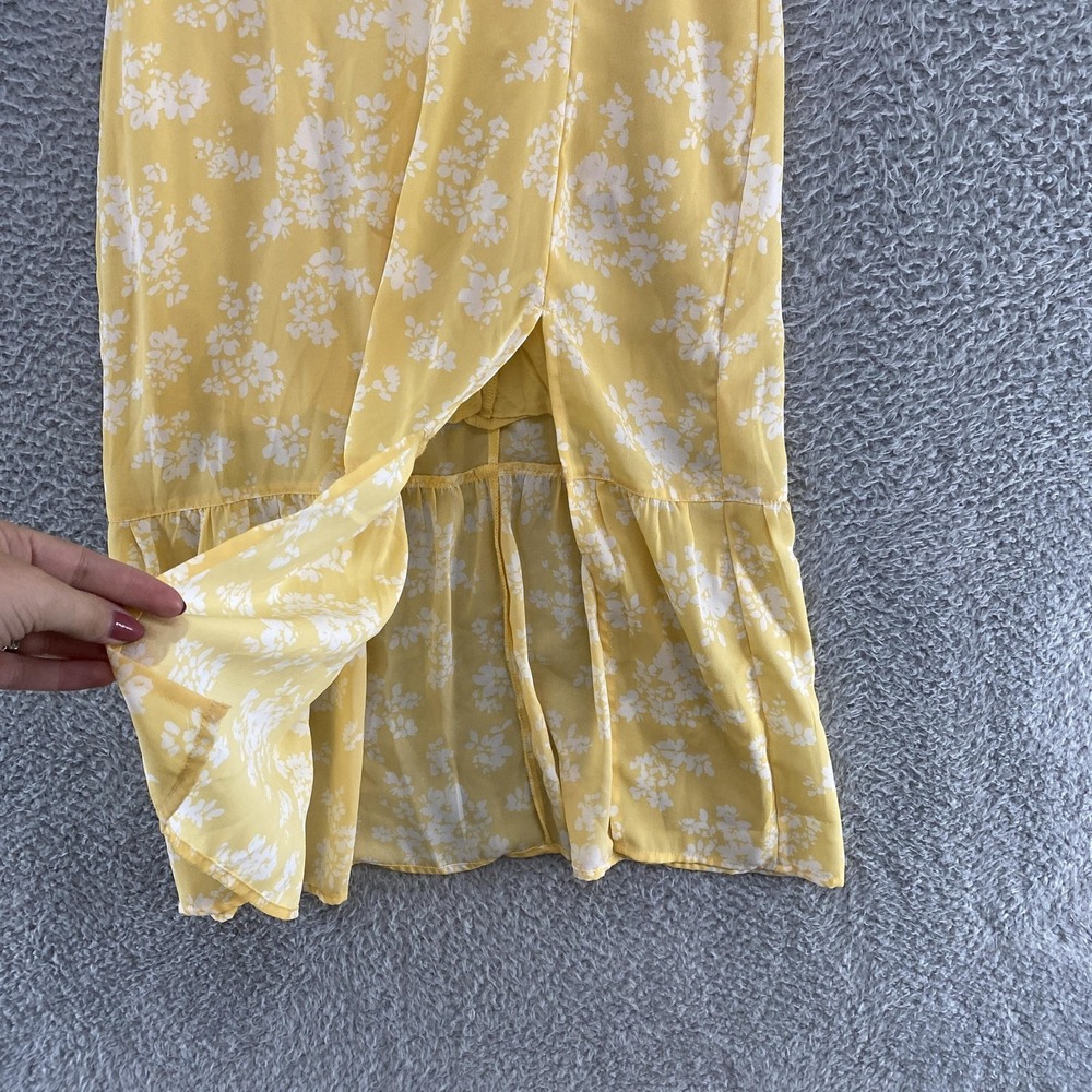 Abercrombie & Fitch Midi Dress Womens XS Floral Milkmaid Babydoll Sundress - Picture 5 of 16